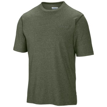 Columbia Thistletown Park Crew Big, Camiseta Verdes Para Hombre | 324156-WIS